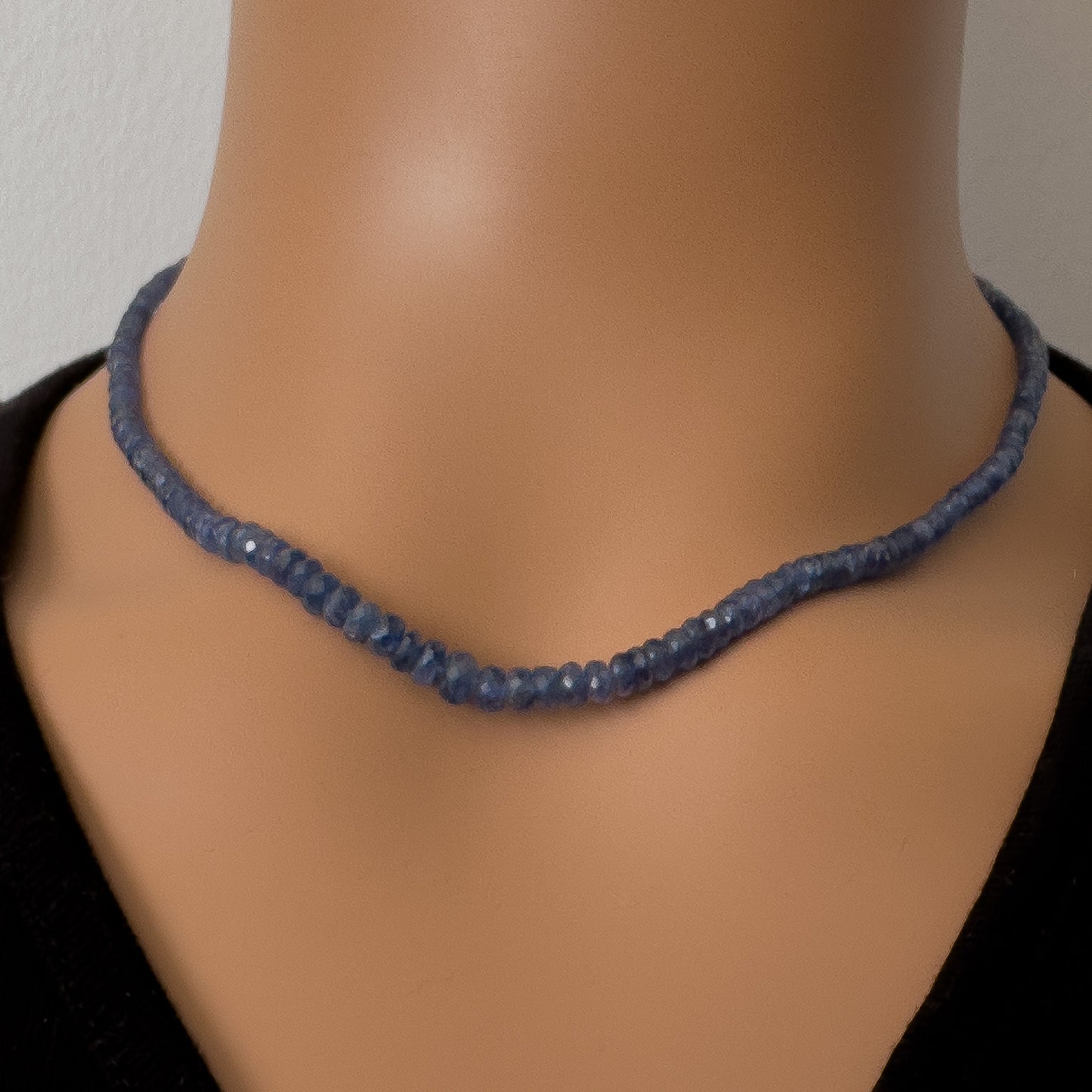 Magnificent Blue Sapphire Bead Necklace