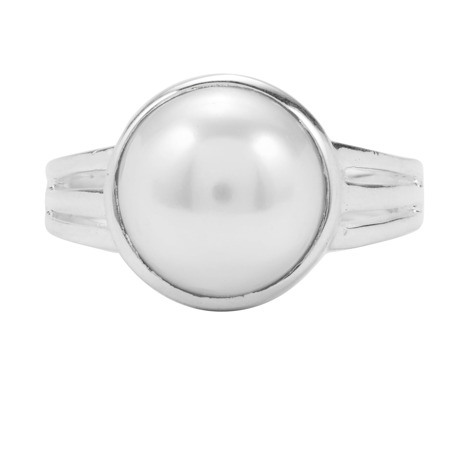 Mind Calming Sterling Silver Pearl Ring