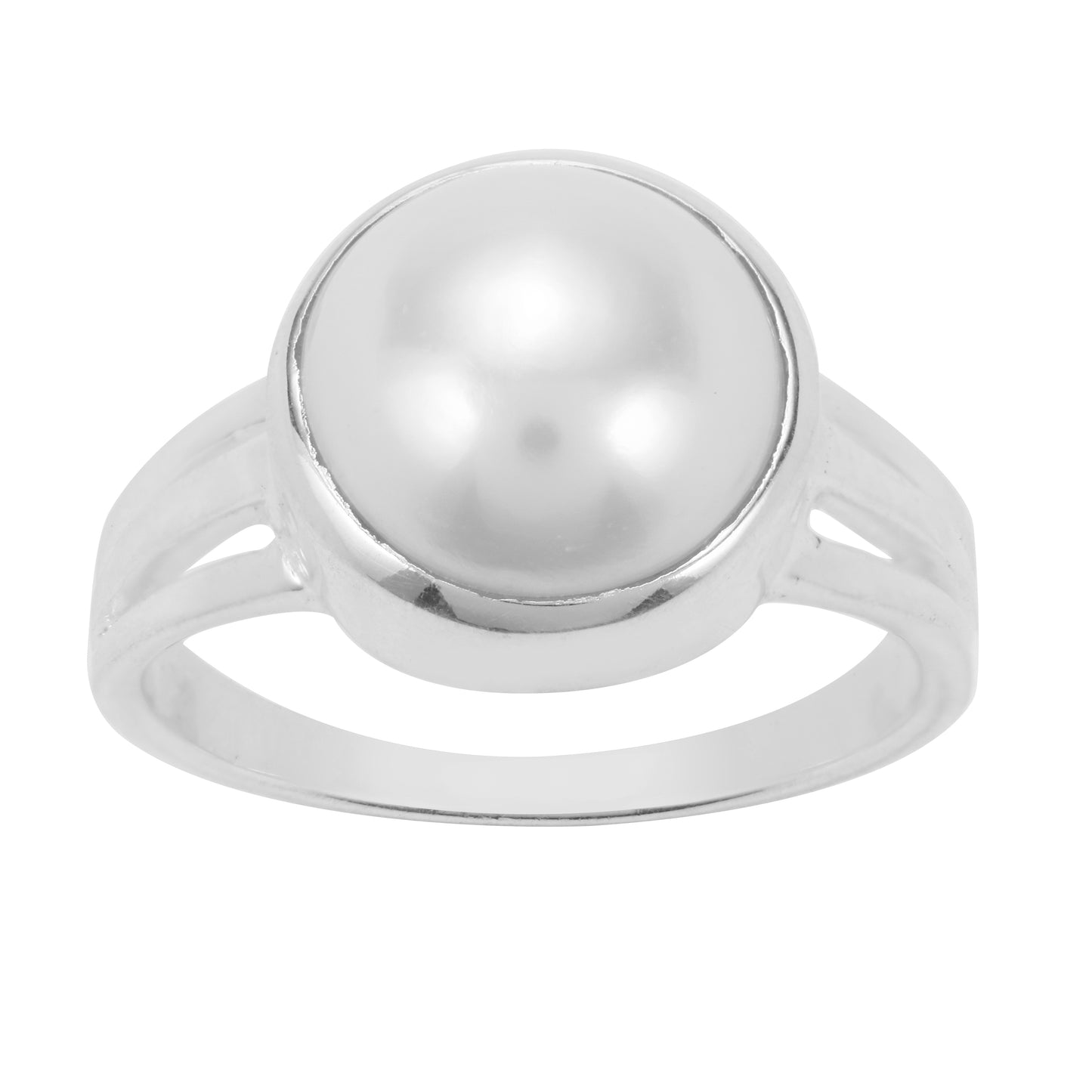 Mind Calming Sterling Silver Pearl Ring