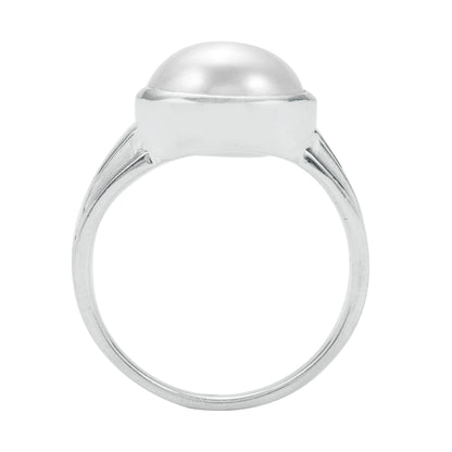 Mind Calming Sterling Silver Pearl Ring